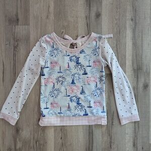 Sweethoney fireworks long sleeve rash guard, Size 5Y